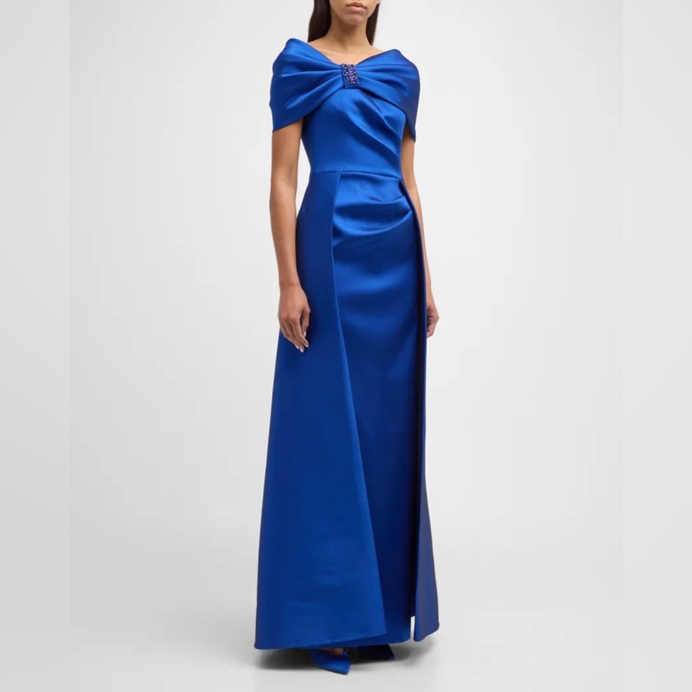 Rickie Freeman For Teri Jon Off-Shoulder Gown size 16